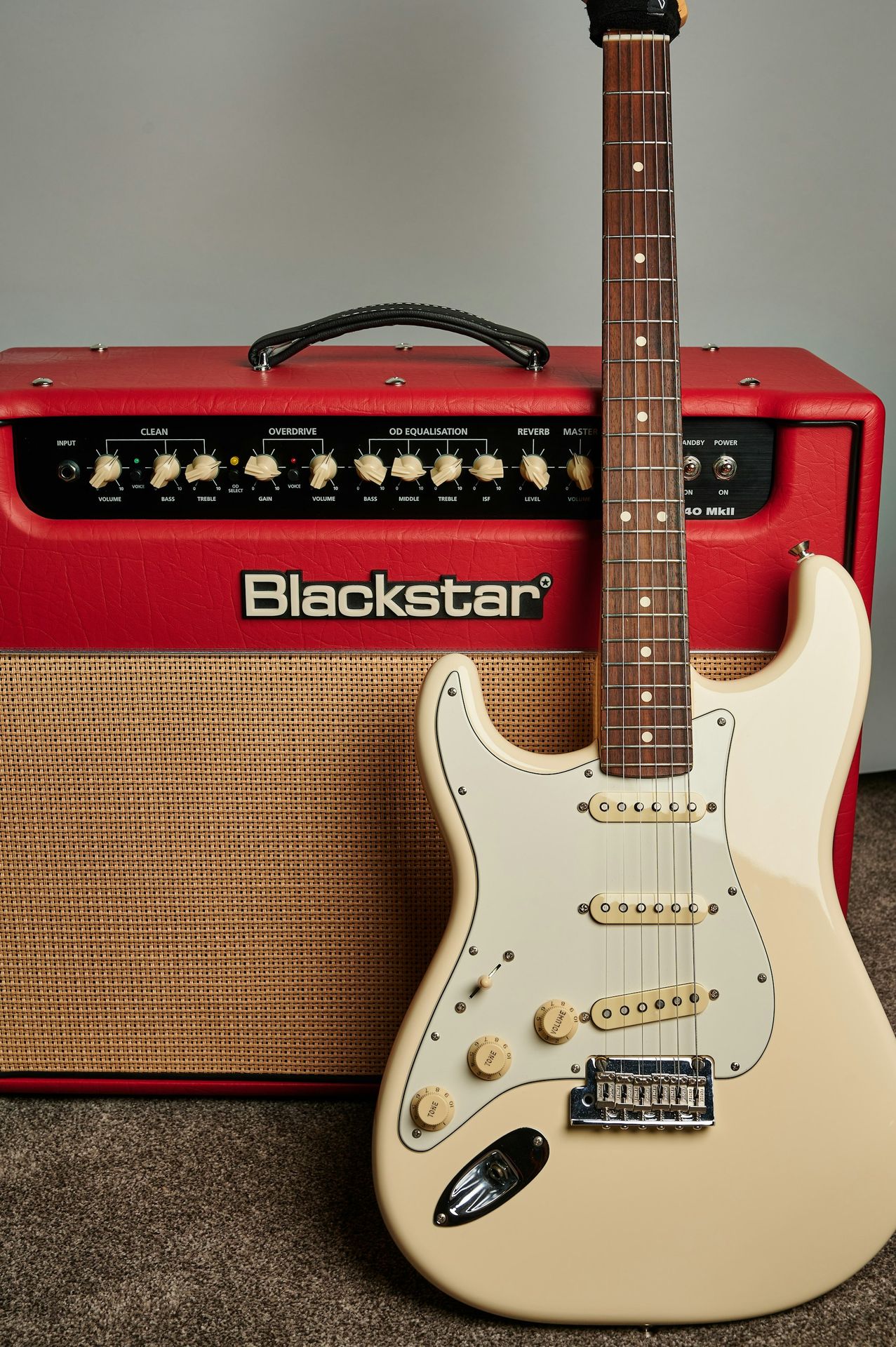 Guitar and amplifier
